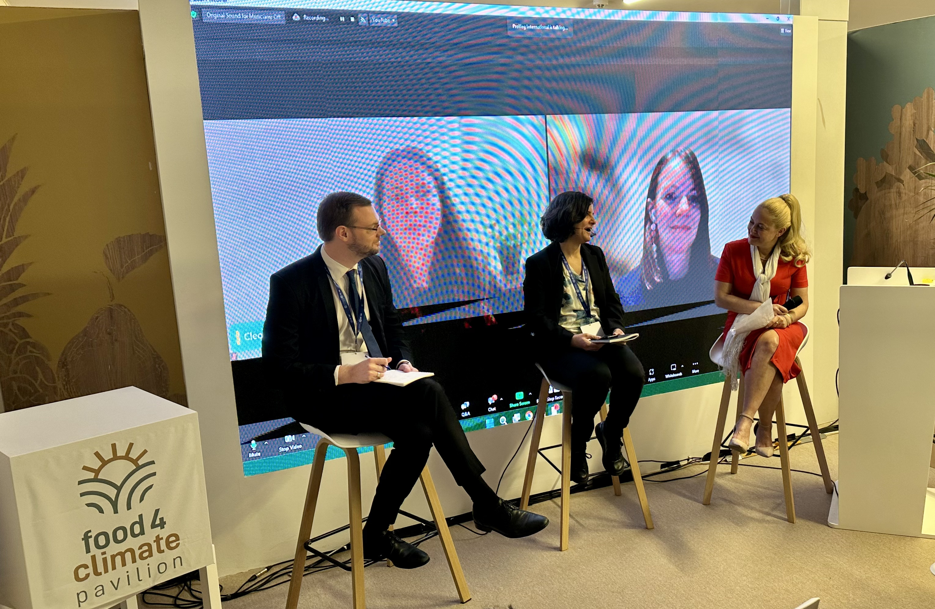 Panelists at animal welfare session